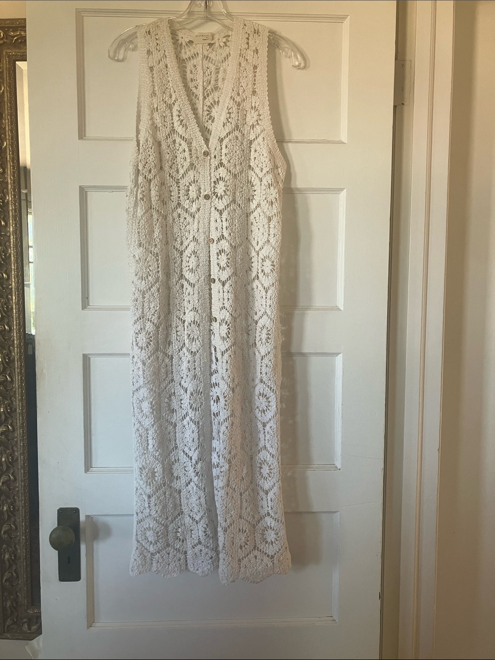 Long lace look vest